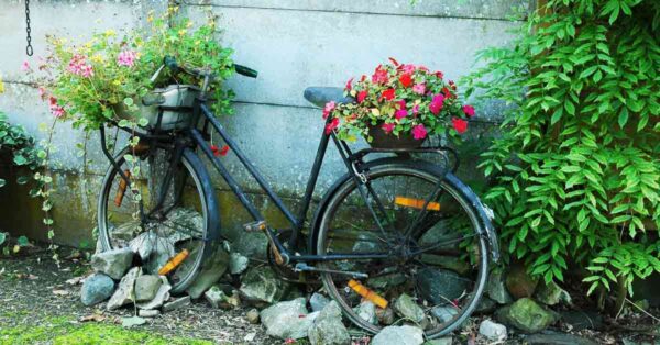 De fiets van de krantenbezorger!